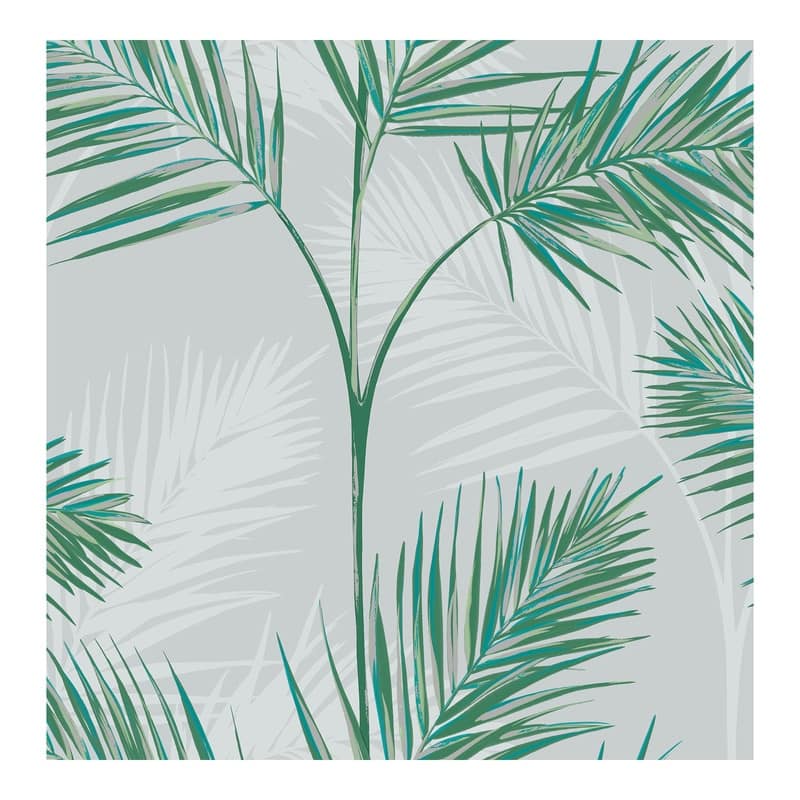 Fine Decor South Beach Stone Fronds Wallpaper - 20.5 x 396 x 0.025
