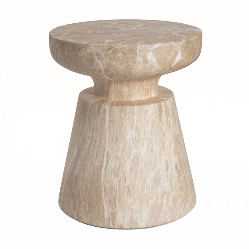 Outdoor Travertine Side Table,Glod
