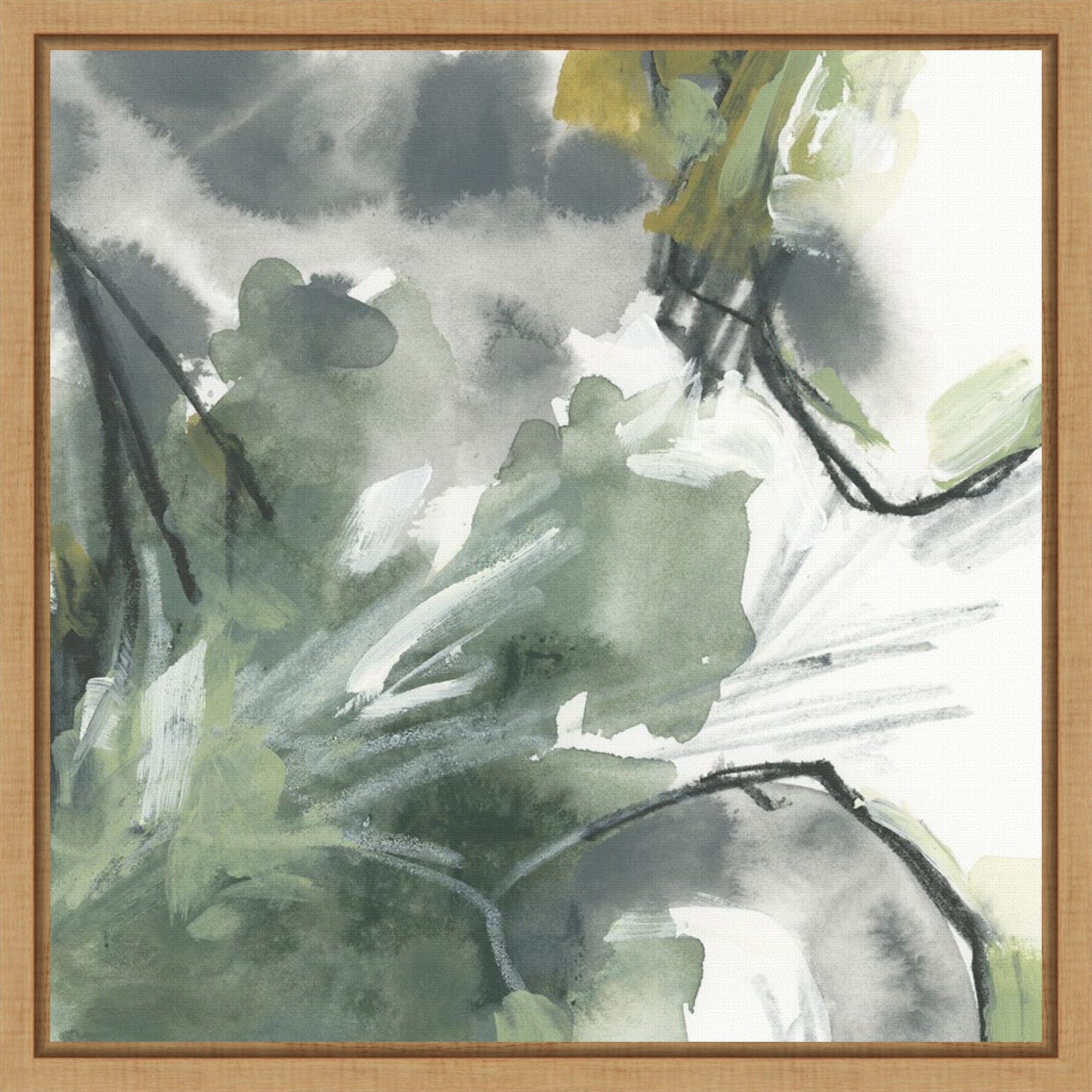 Soft Stone I by June Erica Vess Framed Canvas Wall Art Print