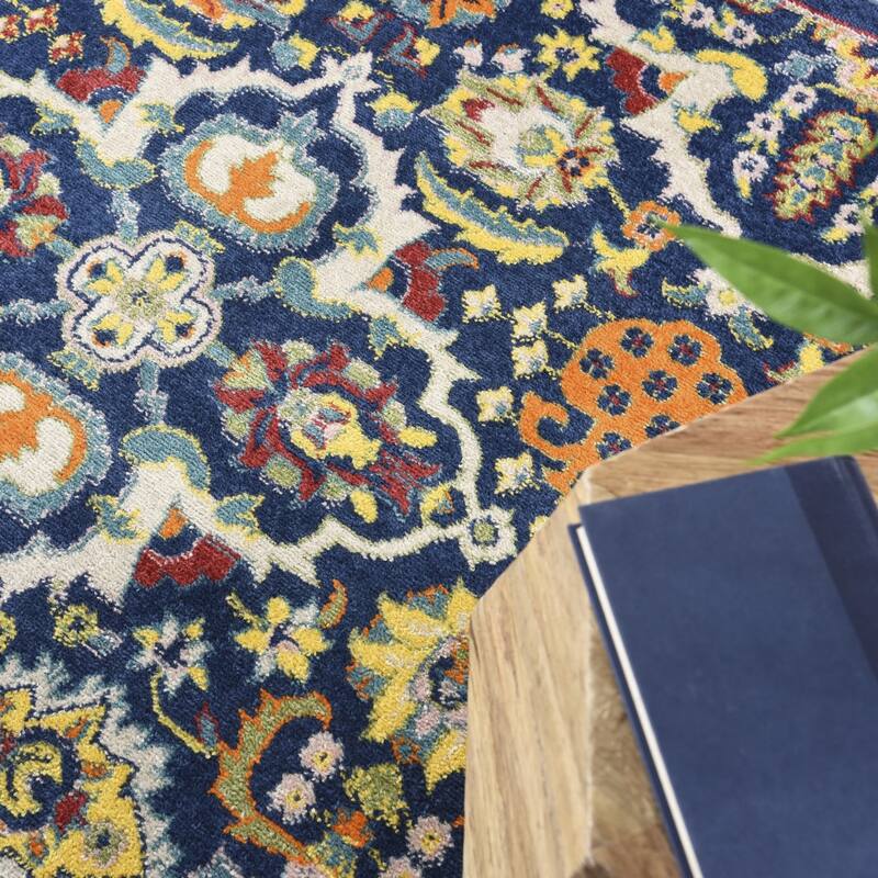 Power Loomed Floral Area Rug