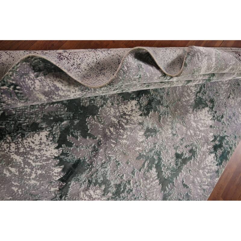 All-Over Abstract Modern Area Rug Handmade Wool Carpet - 6'0" x 9'0"