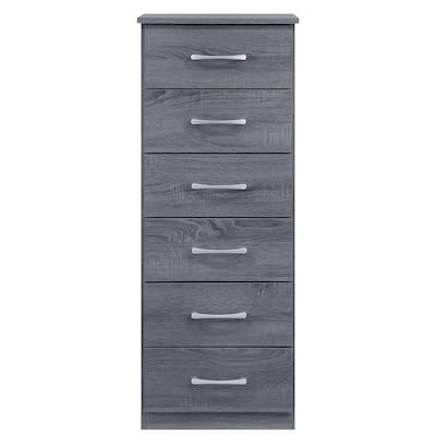 Boston 6 Drawer Chest of Drawers (18 in L. X 16 in W. X 46 in H)