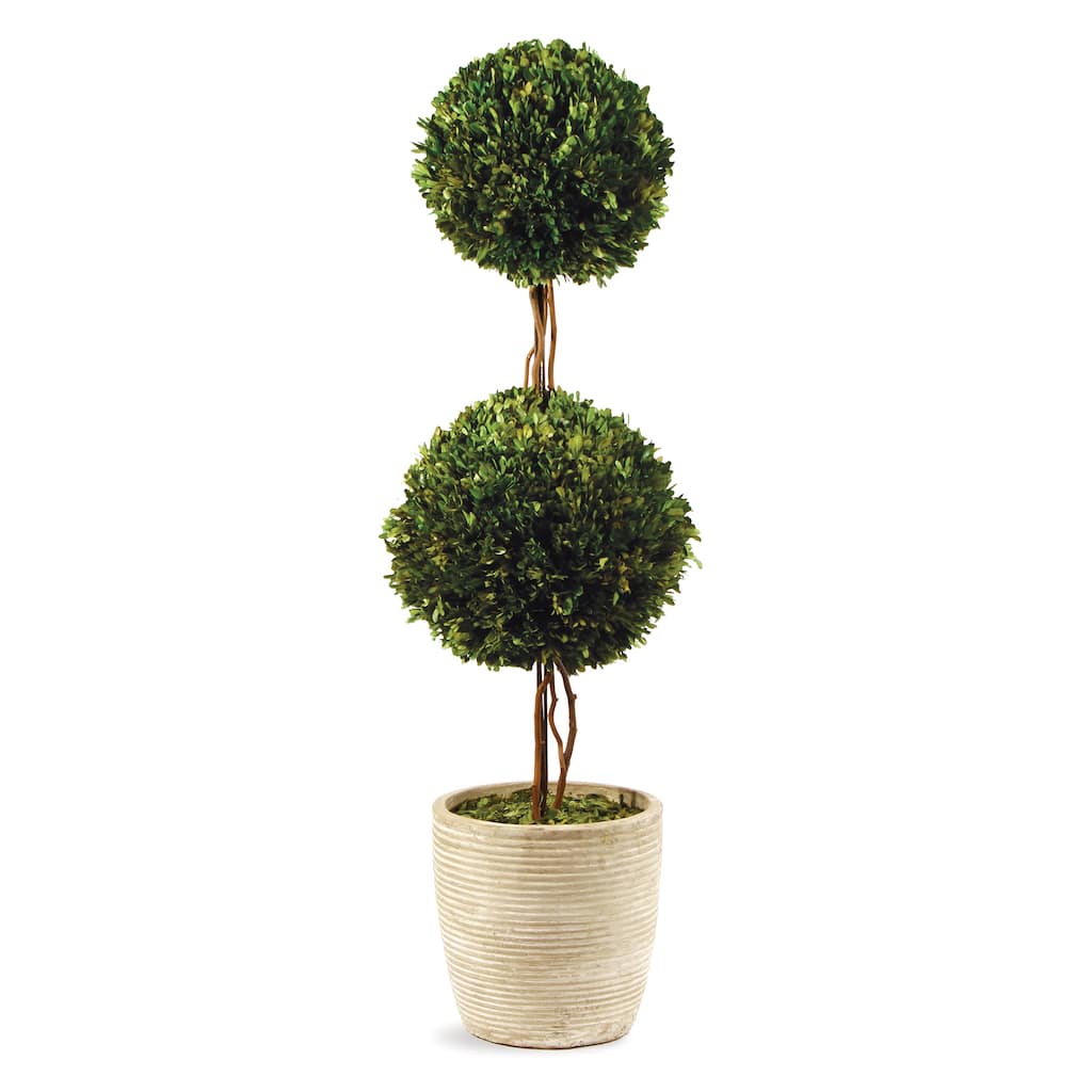 Boxwood Double Sphere Topiary 28" - Green