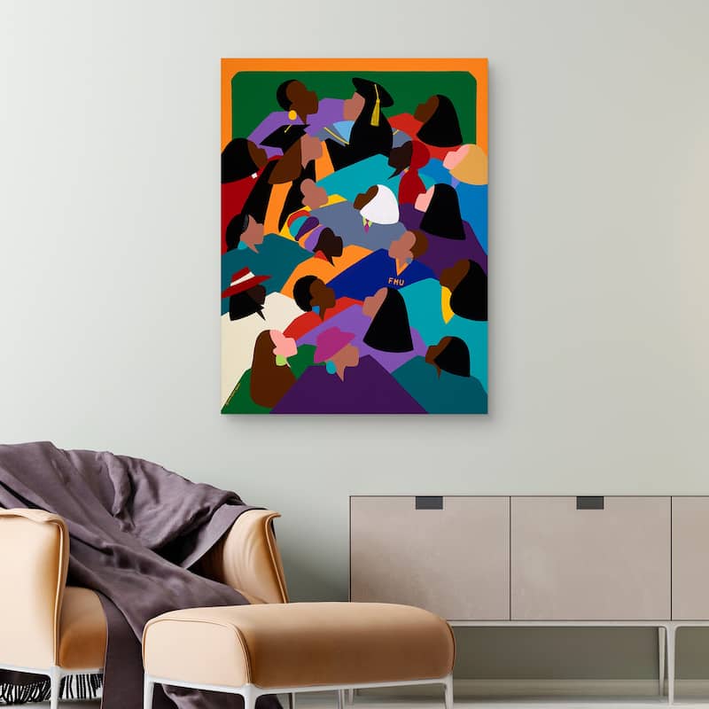 Women Lifting Their Voices by Synthia SAINT JAMES Canvas Art Print