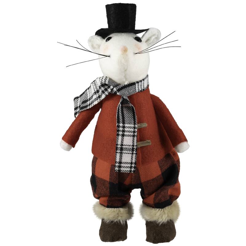 Winter Mouse Christmas Tabletop Figure - 11"