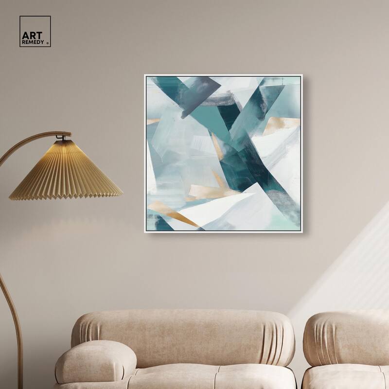 Cerulean Shard Canvas by Art Remedy