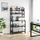 preview thumbnail 13 of 15, 5-Tier Kitchen Bakers Rack Kitchen Stand Utility Storage Cart