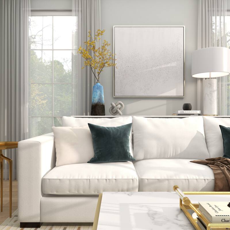 Blue Glass Galaxy Inspired Abstract Decorative Vase with Gold Top