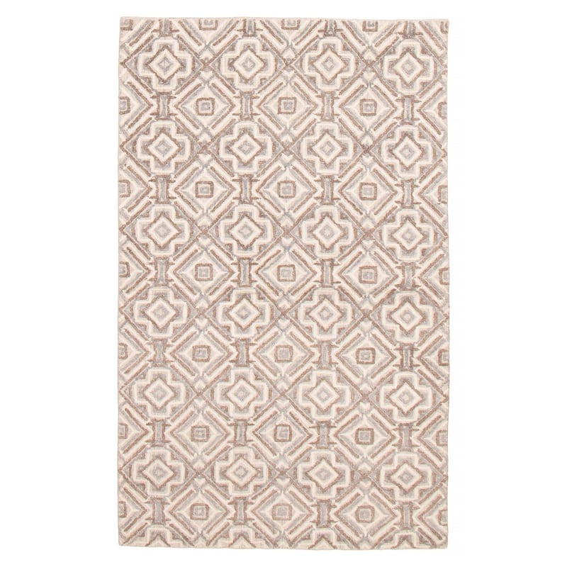 ECARPETGALLERY Hand-knotted Tangier Cream Wool Rug - 5'0 x 8'2 - Cream - 5'0 x 8'2