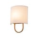 preview thumbnail 7 of 17, 1-Light Modern Ivory Fabric Wall Sconce