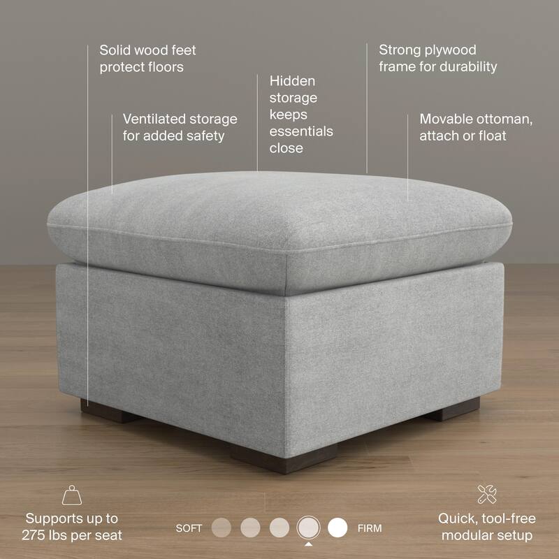 Bush Home Sienna Modular Storage Ottoman
