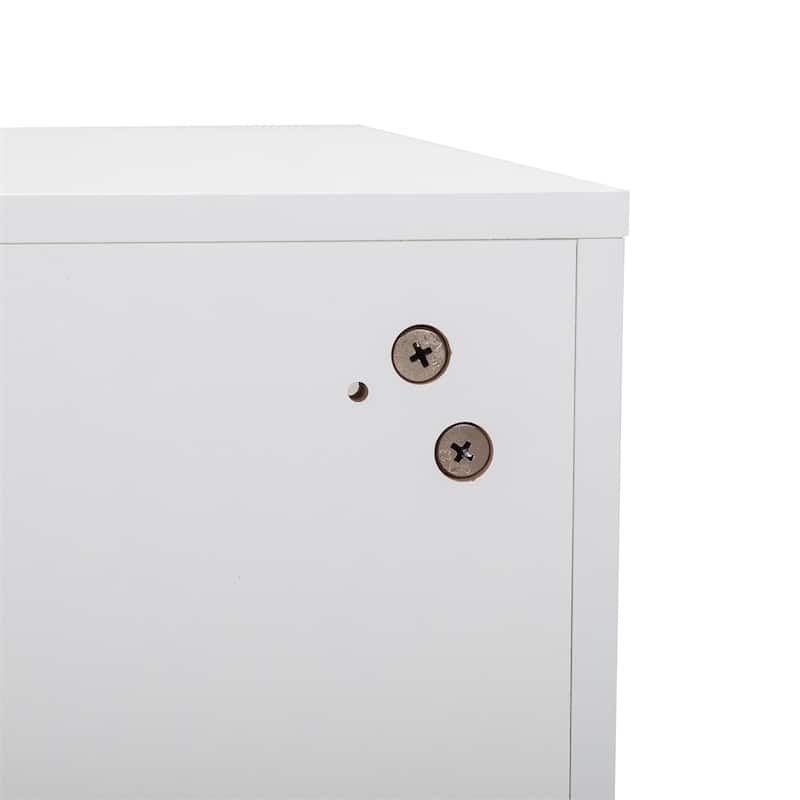 Wall-Mounted Wood Nightstand with Swing Door (Set of 2)