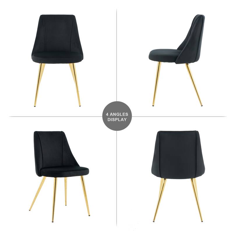 dressing chair student desk chair gold metal legs(set of 4)