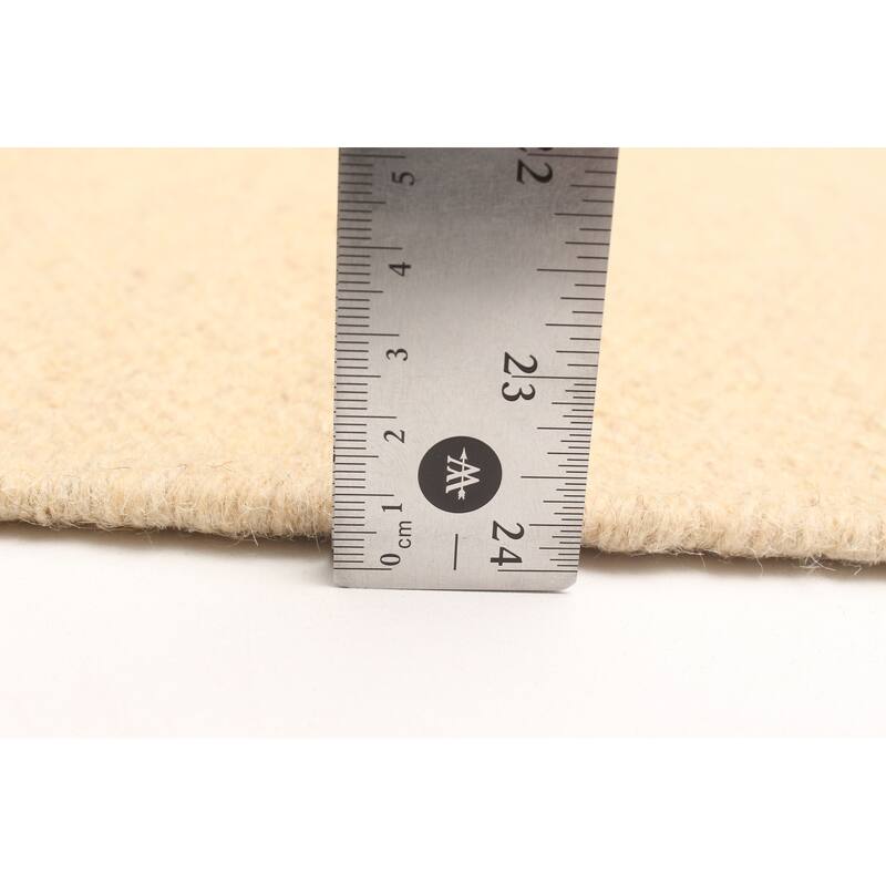 ECARPETGALLERY Flat-Weave Marrakech Cream Wool Kilim - 3'3 x 5'2