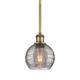 Option Brushed Brass / Light Smoke Deco Swirl