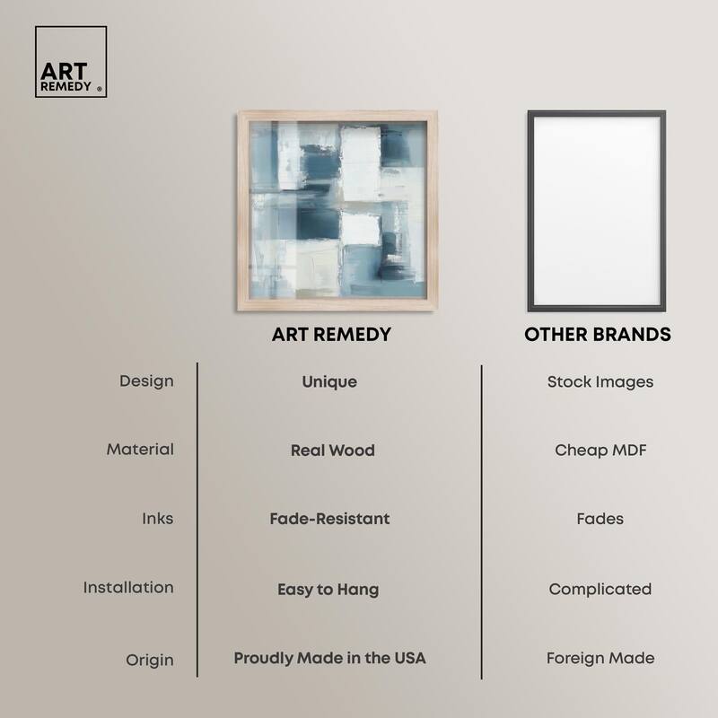 Deconstructed Blue I Shadowbox by Art Remedy