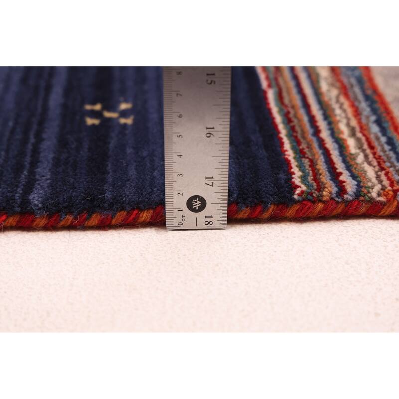 ECARPETGALLERY Hand Loomed Kashkuli Gabbeh Red Wool Rug - 6'4 x 9'7