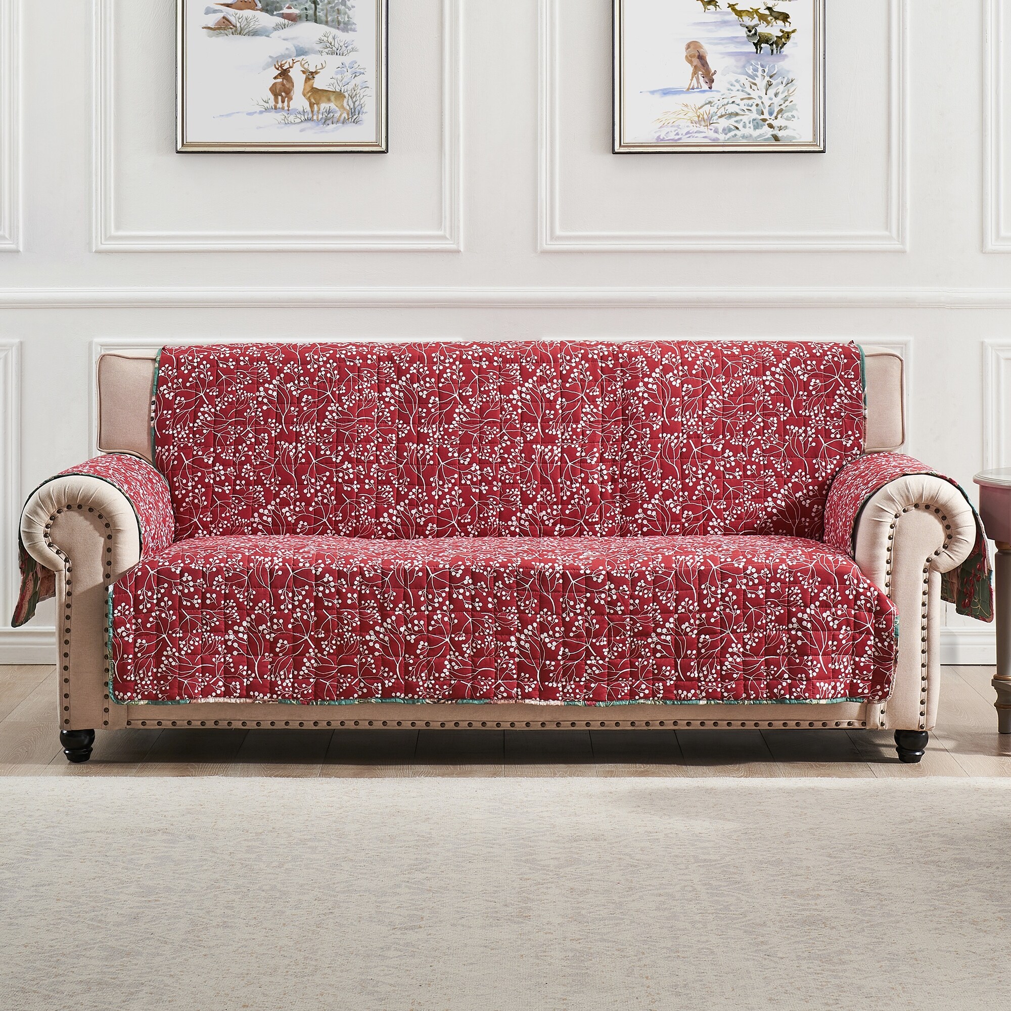 Porch & Den Morilon Forest Wildlife Reversible Sofa Protector