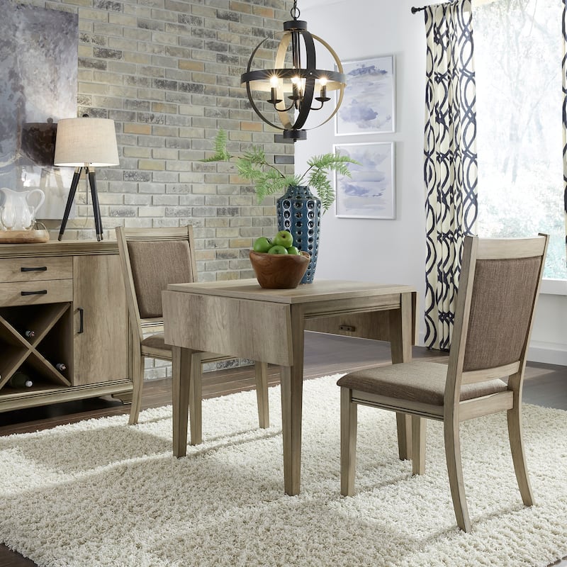 The Gray Barn Sun Valley Sandstone Opt 3 Piece Drop Leaf Set - Sandstone