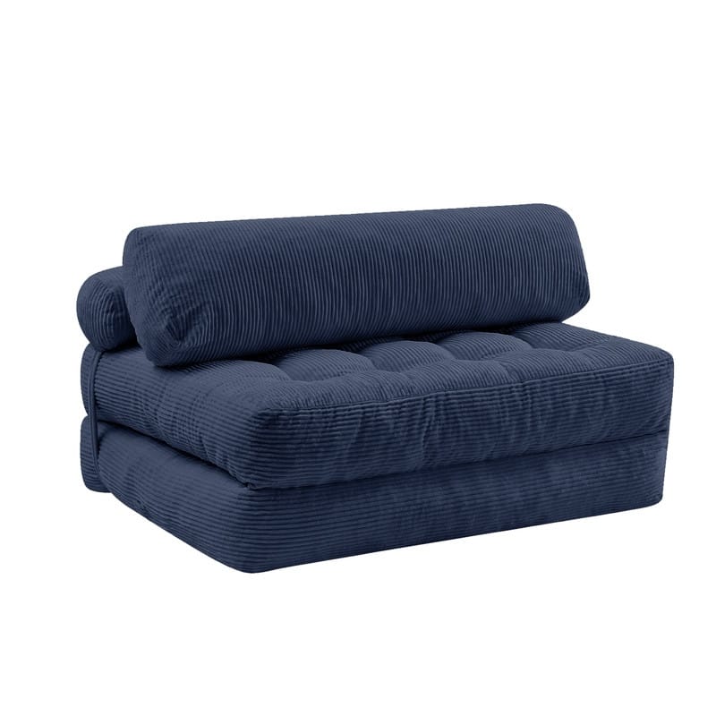 Mixoy W32''/W50'' Corded Velvet Fabric Folding Floor Lazy Futon Sofa Bed