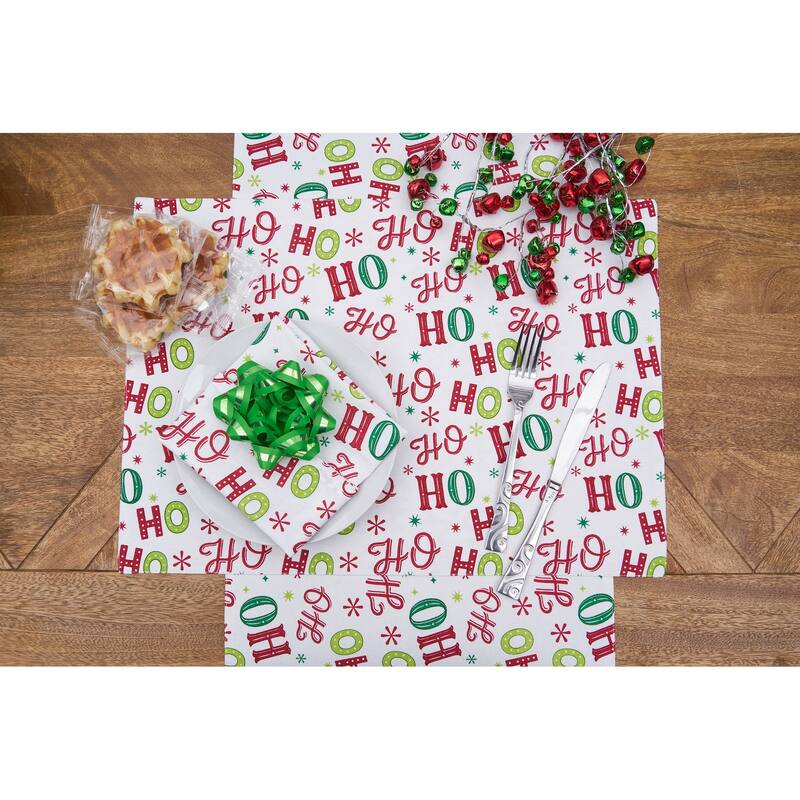 Ho Ho Ho Placemats Set of 6, 14" x 20"