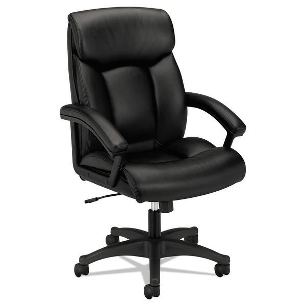 HVL151 Executive High-Back Leather Chair, Supports Up to 250 lb, 17.75