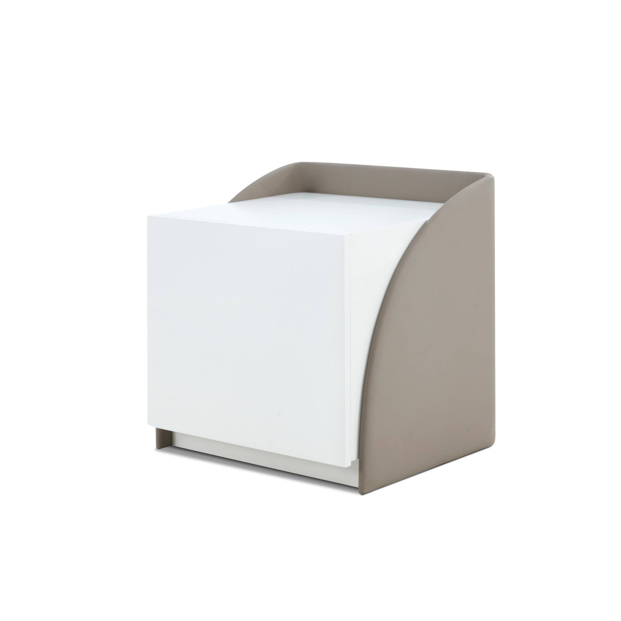 White Matte Spray Paint Bedside Table Coffee Side Table Accent End