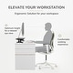 preview thumbnail 35 of 35, Jani Wood Monitor Stand Riser Desk - Ergonomic Design Stand, Desktop Organizer Table for Home, Office Workspace, Gaming Desk