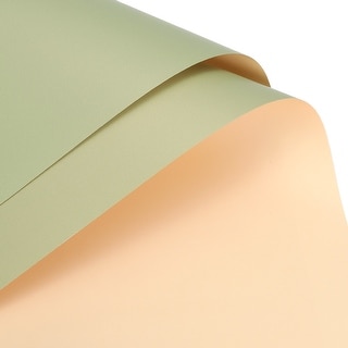 Double Sided Color Flower Wrapping Paper Yellow-Green+Champagne ...