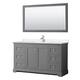 Option Dark Gray, Chrome Trim,Carrara Cultured Marble Top