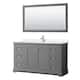 Option Dark Gray, Chrome Trim,Carrara Cultured Marble Top