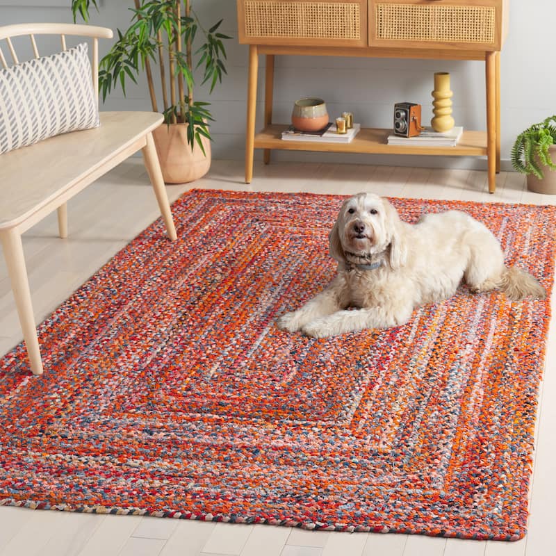 SAFAVIEH Georgine Handmade Nanny Braided Bohemian Cotton Rug