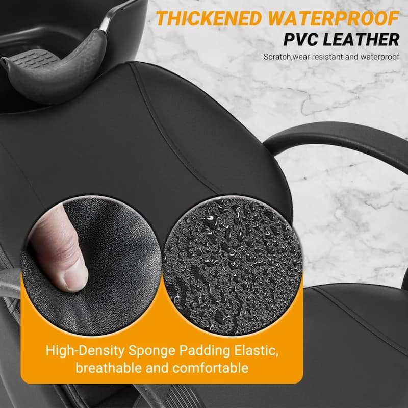 ABS Plastic Shampoo Spa Backwash Barber Salon Chair - Black