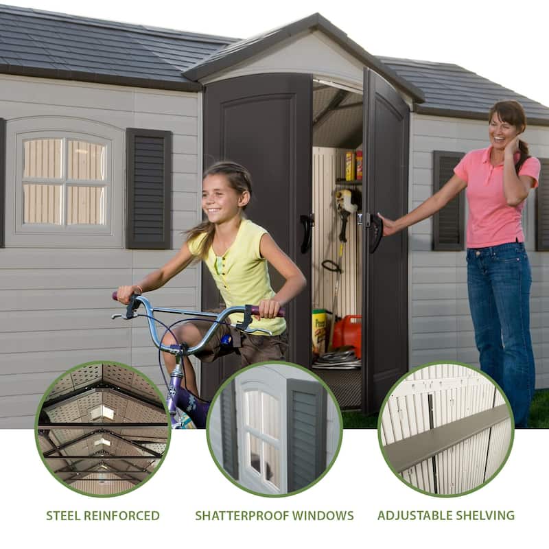 Lifetime 15 Ft. x 8 Ft. Outdoor Storage Shed