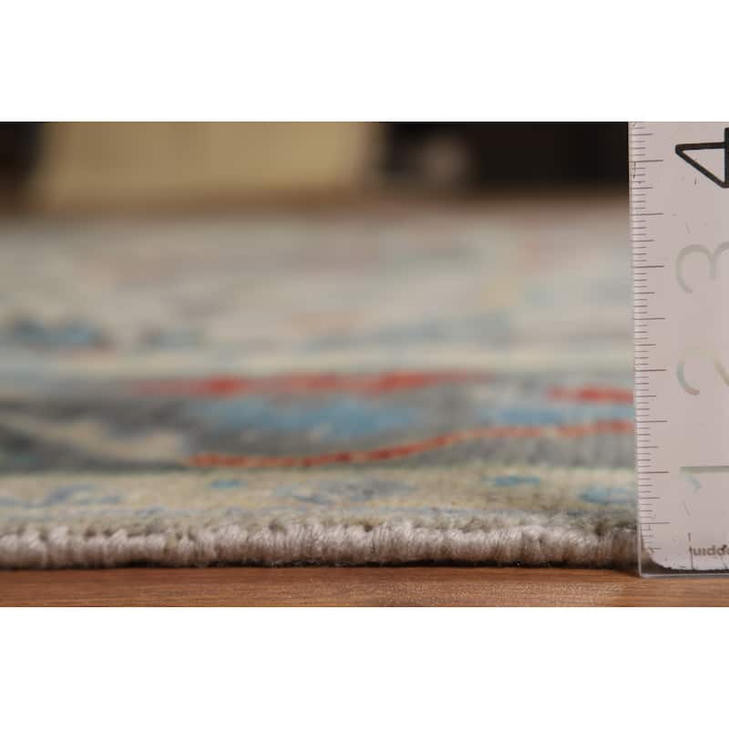 Oushak Indian Area Rug Handmade Transitional Wool Carpet - 8'0"x 9'10"