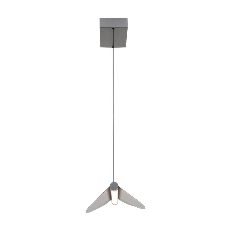 Yep by Golden Lighting Luma Integrated LED Island Light in Graphite - Silver