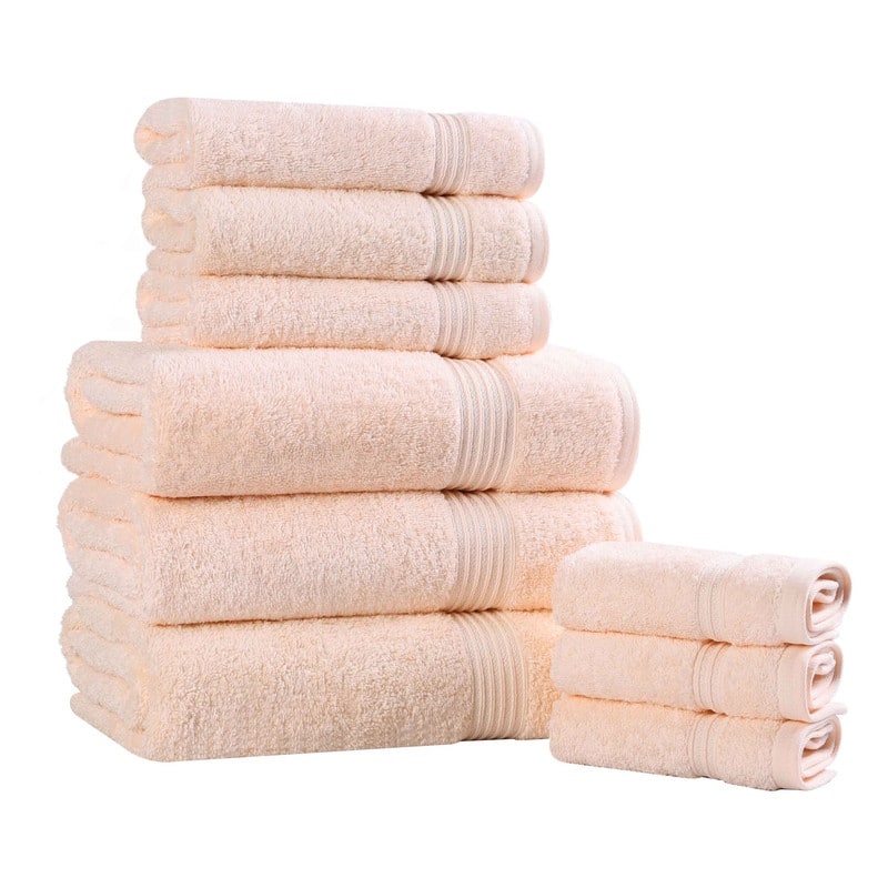Superior Heritage Egyptian Cotton Absorbent 9-Piece Towel Set