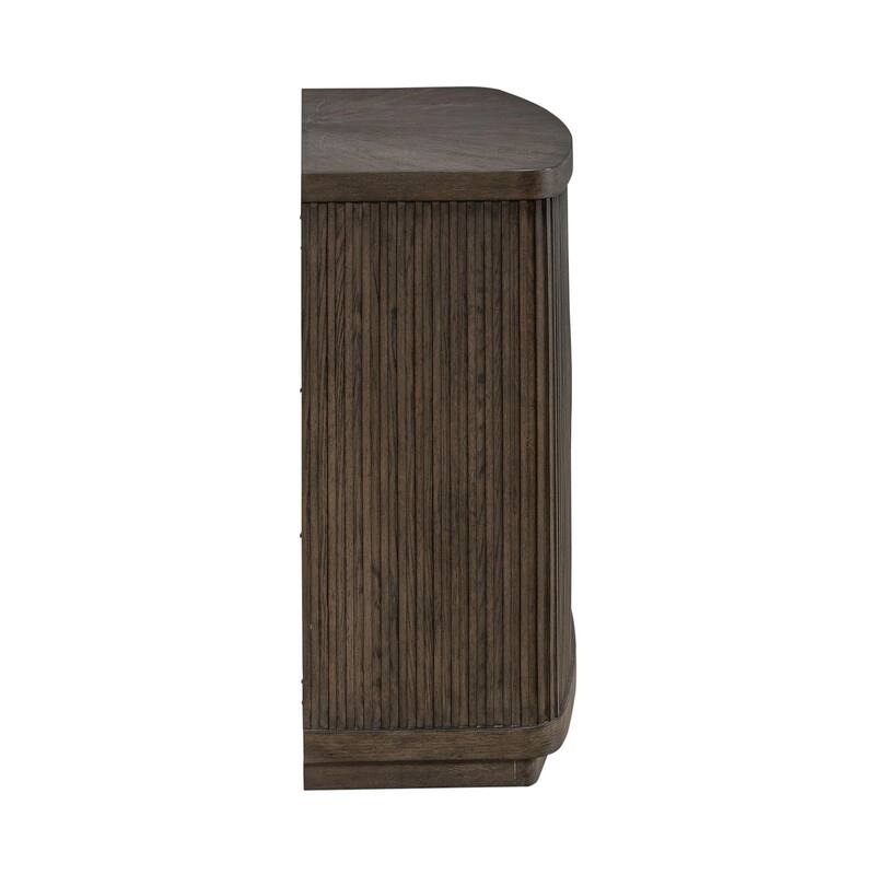 Cascade Falls Satin Espresso Buffet for Dining Room Storage - Width 72" x Depth 18" x Height 36"