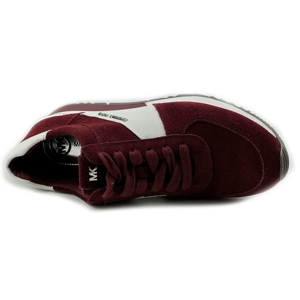 burgundy michael kors sneakers