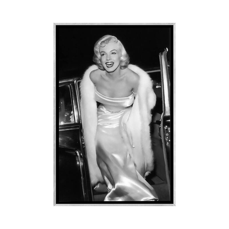 iCanvas "Marilyn Monroe Stepping Out Of Limousine" by Radio Days Framed