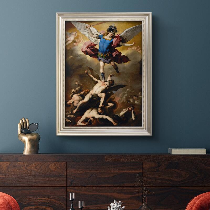 The Fall of the Rebel Angels Premium Framed Canvas- Ready to Hang