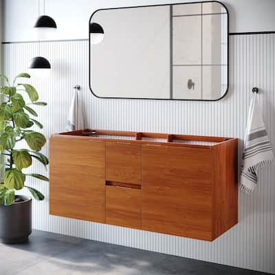 Scenic 48" Double Sink Compatible (Not Included) Bathroom Vanity Cabinet