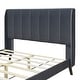preview thumbnail 55 of 72, Twin/Full/Queen Size Velvet Upholstered Platform Bed Frame with Headboard and Wooden Slats Support, No Box Spring Needed