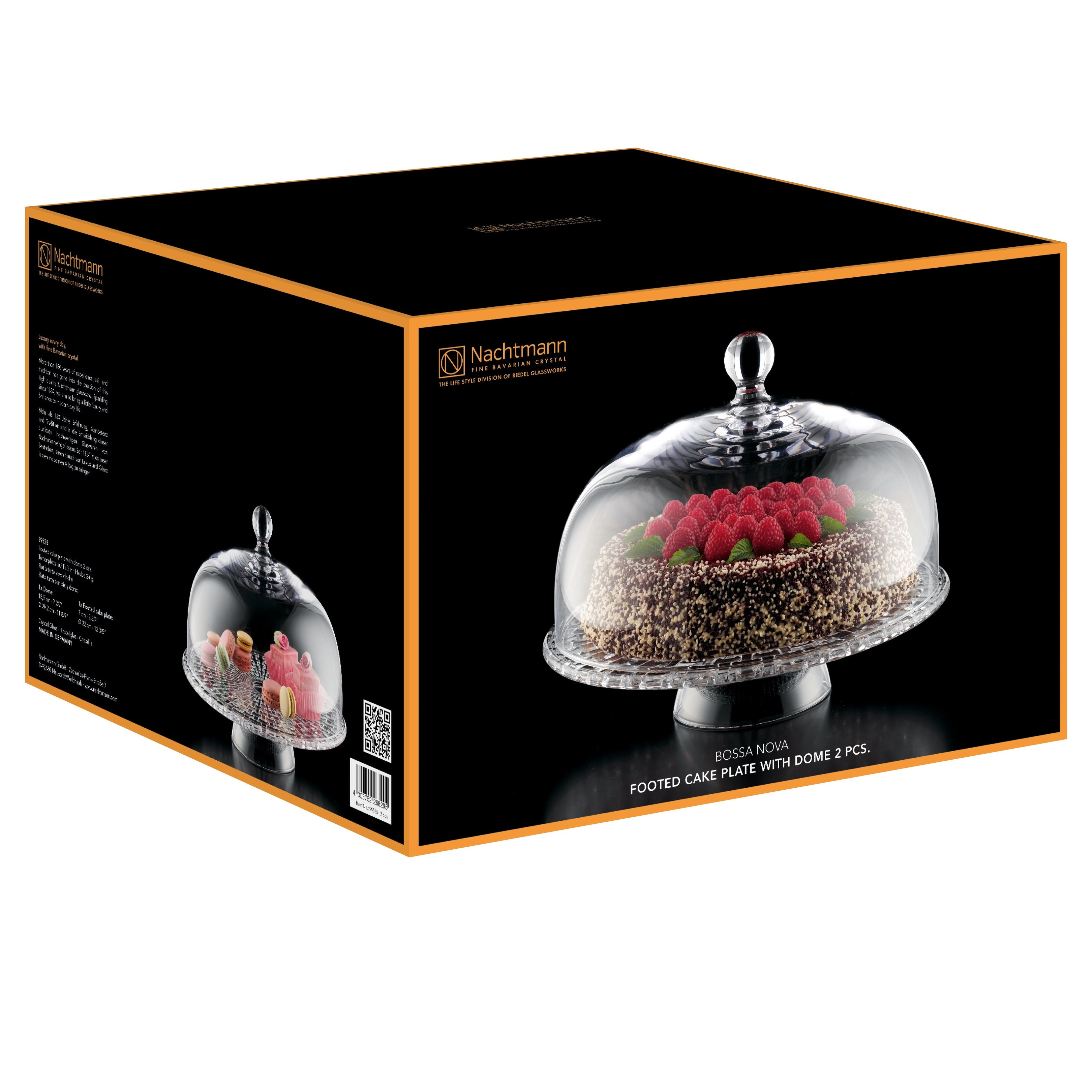 Nachtmann Bossa Nova Footed Cake Plate With Dome - 12 in - Bed Bath & Beyond