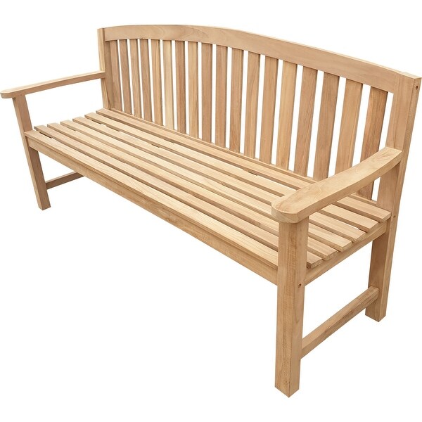 Seven Seas Teak San Jose Teak Wood Outdoor Patio Bench 6 Foot