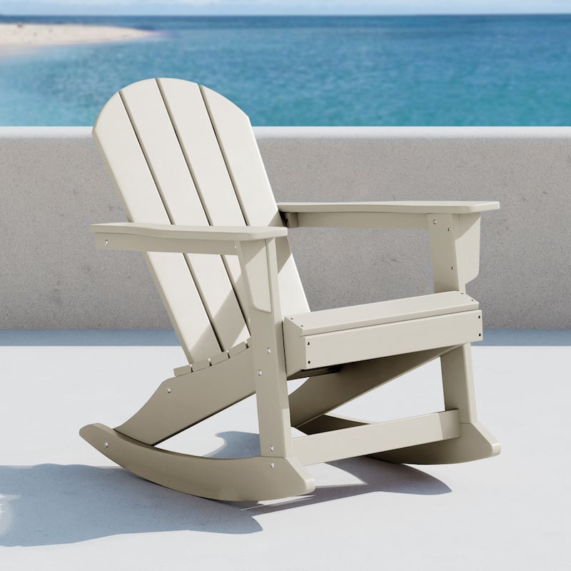 Polytrends Laguna Hdpe All Weather Outdoor Patio Rocking Chair