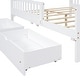 preview thumbnail 17 of 15, Full Size Kids Bed with Two Storage Drawers, Pink