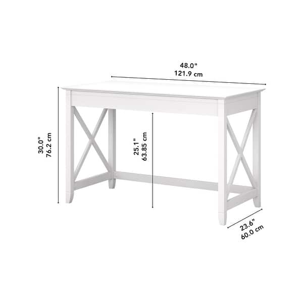 dimension image slide 2 of 16, Key West 48W Writing Desk by Bush Furniture