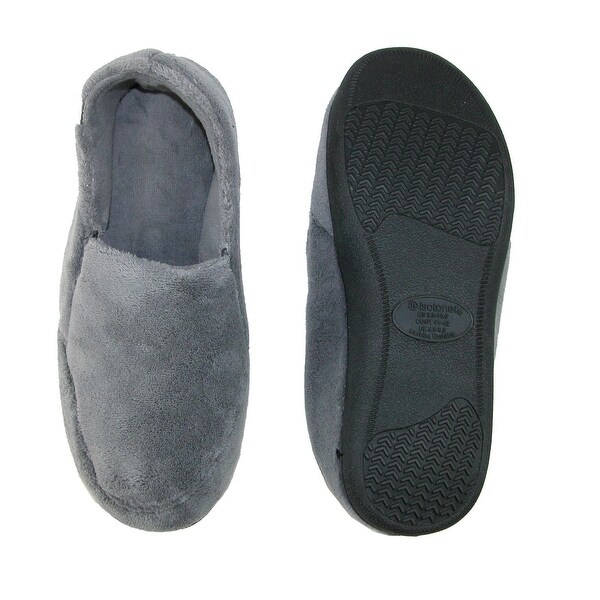 isotoner men's microterry slip on slipper