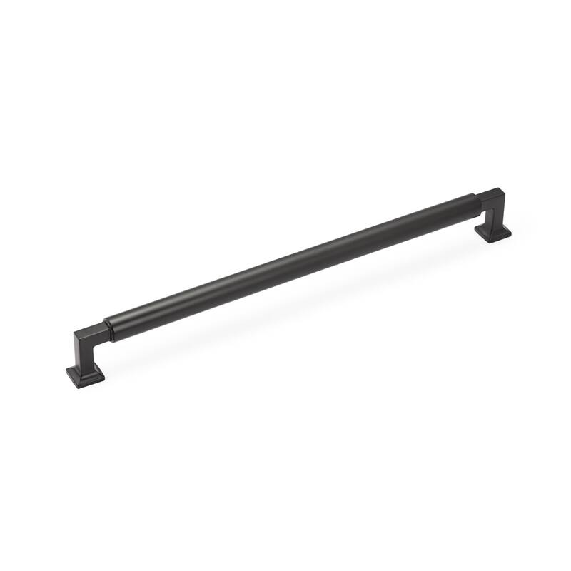 Schaub and Company 482 Haniburton 12" Center to Center Modern - Matte Black